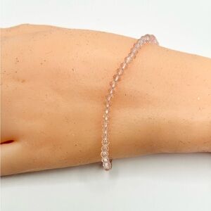 Elegant Pink Beaded Bracelet